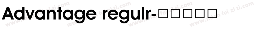 Advantage regulr字体转换